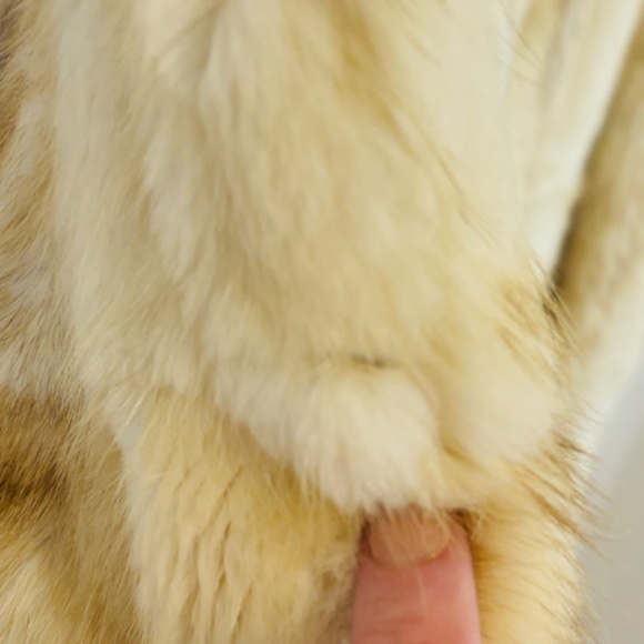 Vintage Leader Furs Fox fur 1970's Genuine Fur Coat Winter Coat SZ medium - Picture 7 of 9